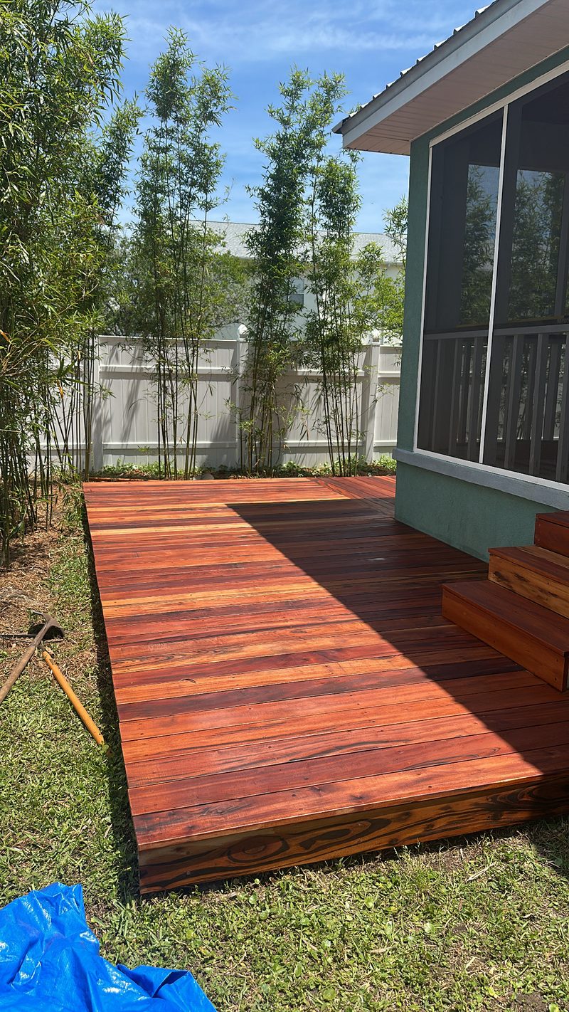 backyard deck