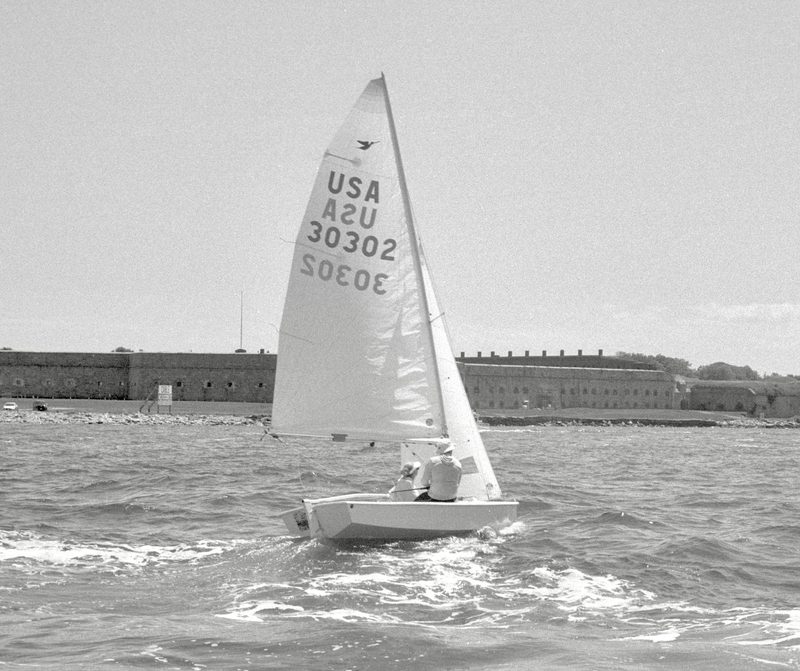 dinghy by the fort