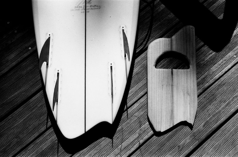 fins and handplane