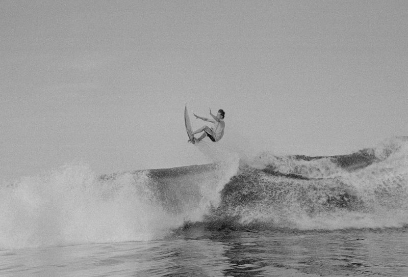 surfer launching